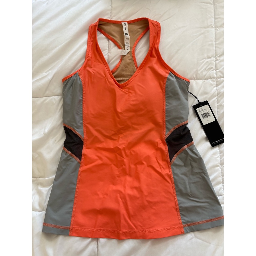 BNWT Women's Orange and Gray Tank Top